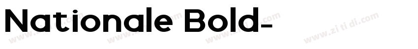 Nationale Bold字体转换